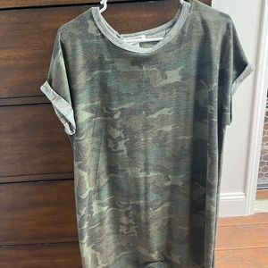 Camo Tee Shirt Dress